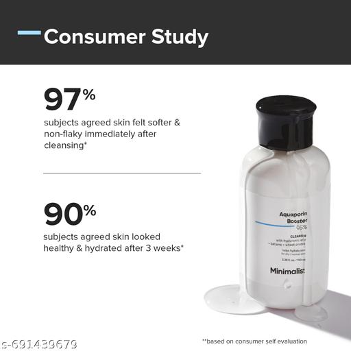 5% Aquaporin Booster Cleanser | Hydrating Face Wash for Dry to Normal Skin| Sulphate-free, Non-drying Cleanser | 100ml - Lumae